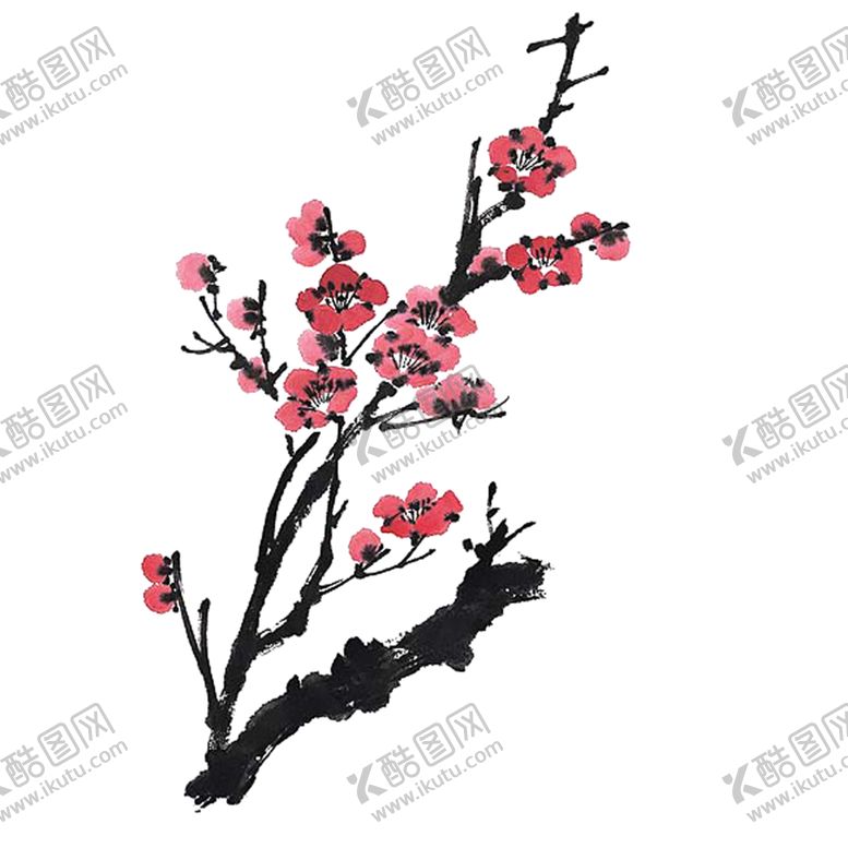 编号：28967509231609041009【酷图网】源文件下载-中国风水墨梅