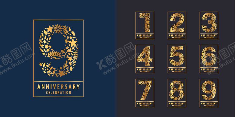 编号：23491710150344596671【酷图网】源文件下载-周年庆数字