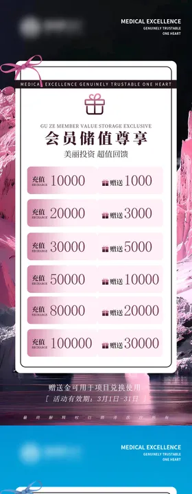 会员储值尊享海报