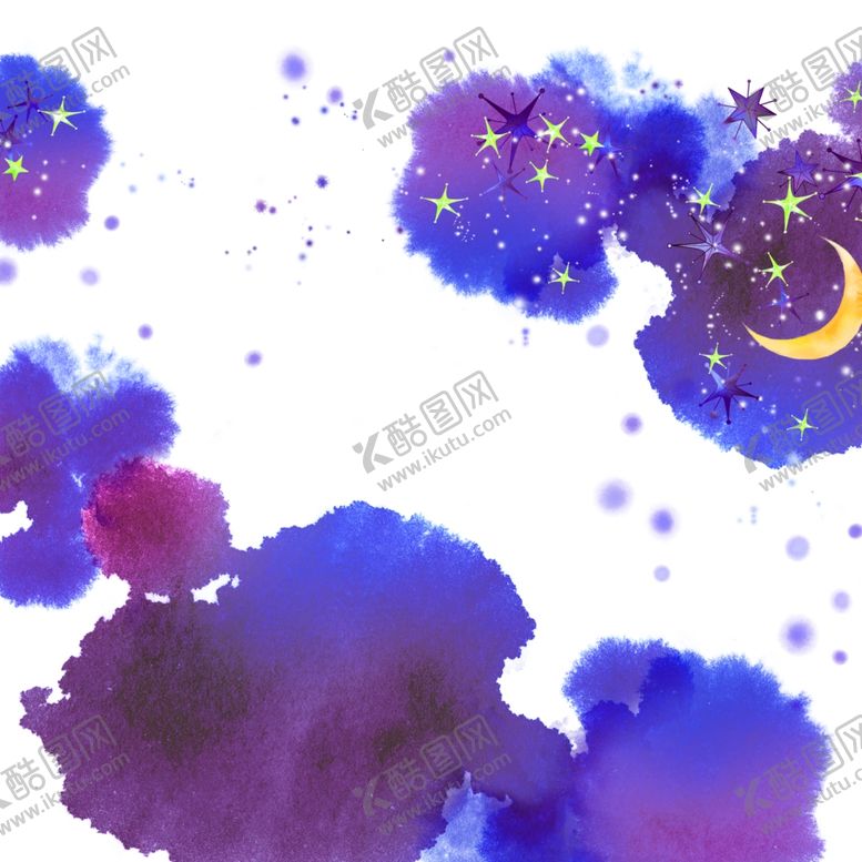 编号：43921711271641526818【酷图网】源文件下载-水墨夜景抽象挂画装饰画