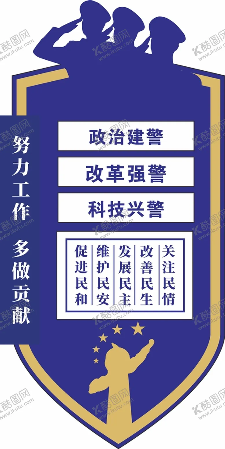 编号：59714701191013484490【酷图网】源文件下载-党建警营展板文化墙