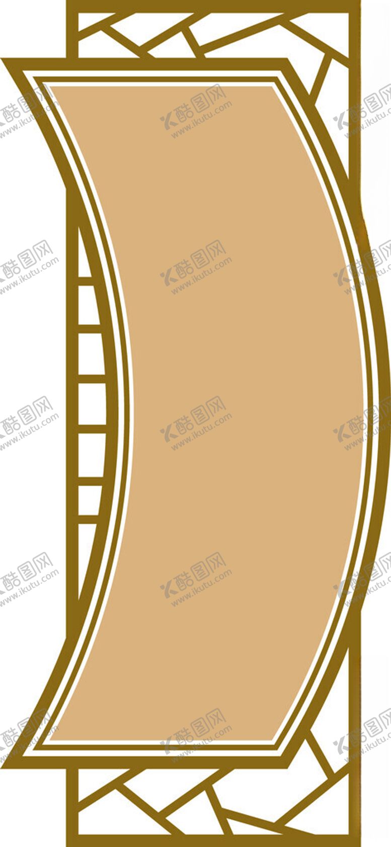 编号：96124002132155097745【酷图网】源文件下载-扇形边框花纹