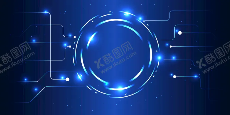 编号：64972109150036561543【酷图网】源文件下载-蓝色科技线条背景