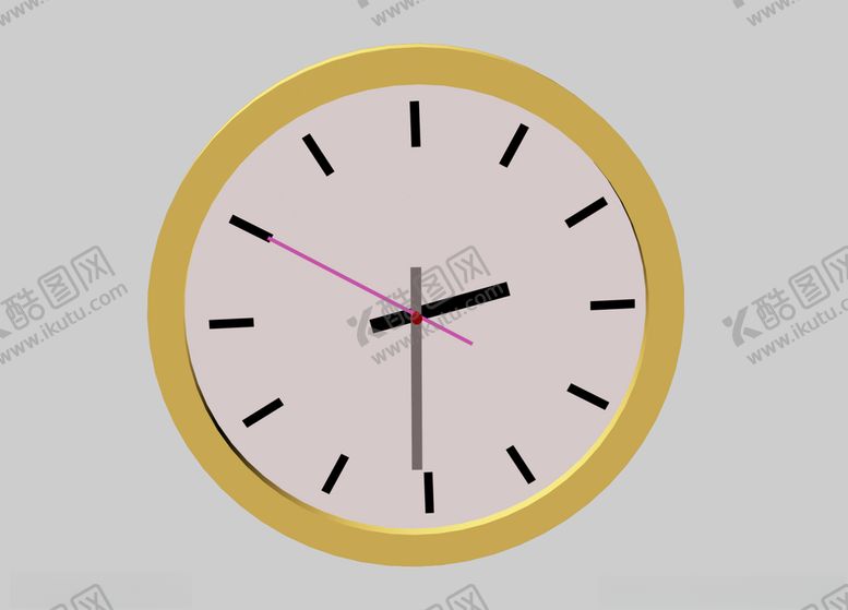 编号：43078510291655351594【酷图网】源文件下载-圆形挂钟