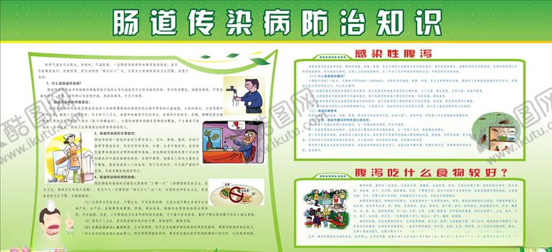 编号：98721606190219168182【酷图网】源文件下载-肠道传染病防治知识