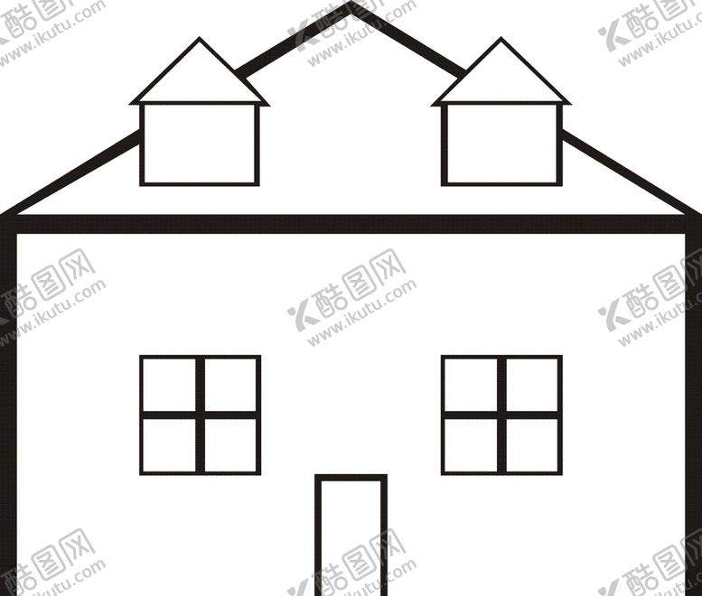 编号：14833407122240192072【酷图网】源文件下载-建筑房屋剪影-18