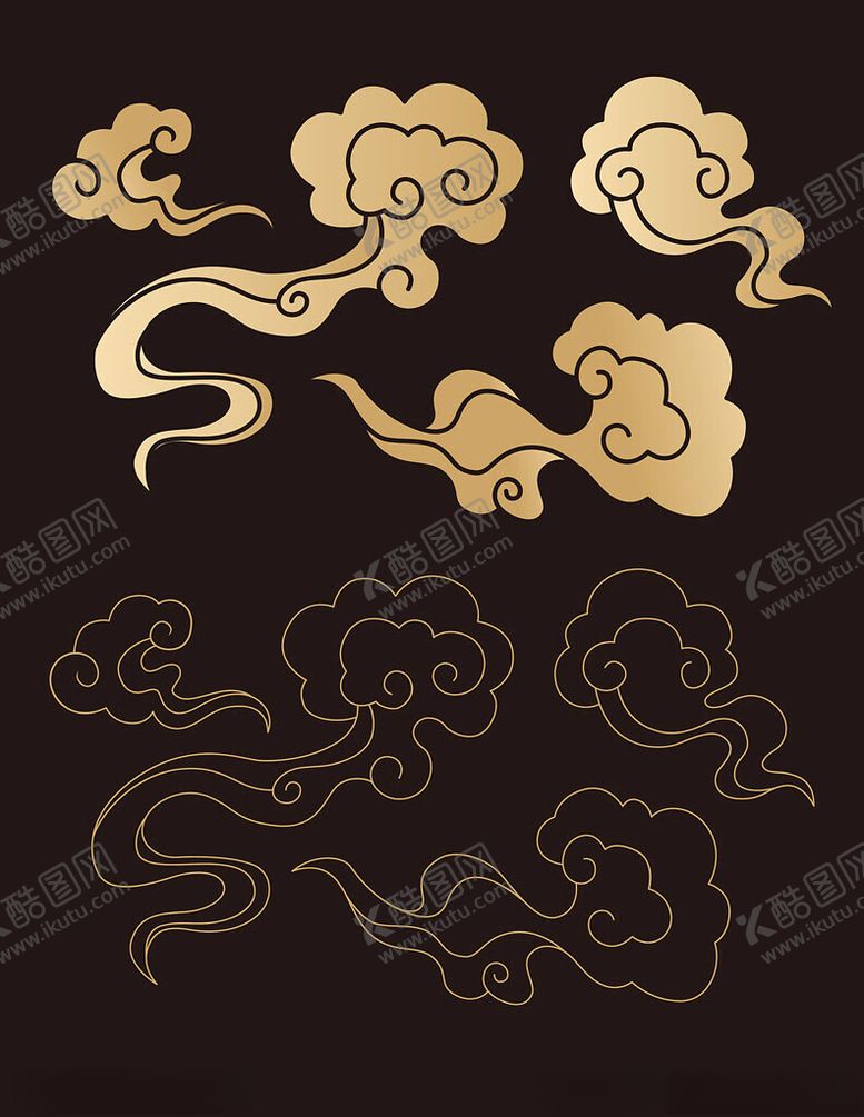 编号：80387604210028111155【酷图网】源文件下载-中式古典云纹图案集合
