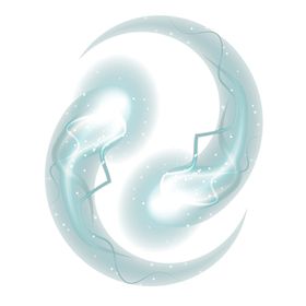光线缠绕环绕光点海报合成素材