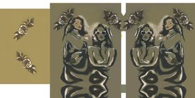 绿色运动服饰套装展示