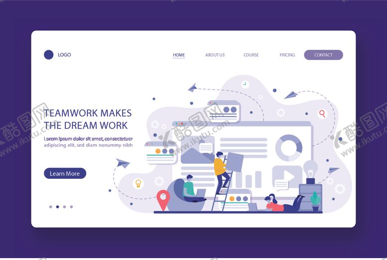 编号：47360209221309398138【酷图网】源文件下载-网站设计运营矢量插画