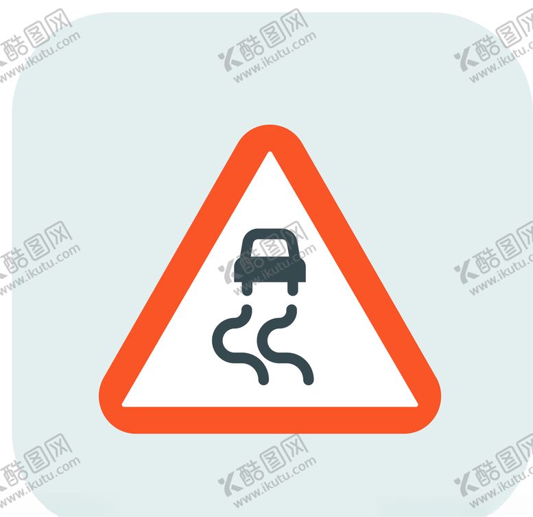编号：45094309241836084287【酷图网】源文件下载-路面湿滑UI标识标志