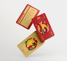 卡片样机矢量效果图