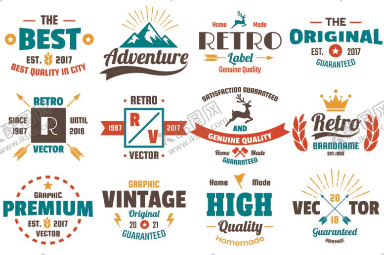 编号：25139709281230468188【酷图网】源文件下载-复古徽标