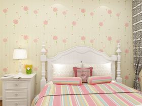 温馨粉色系儿童卧室布置