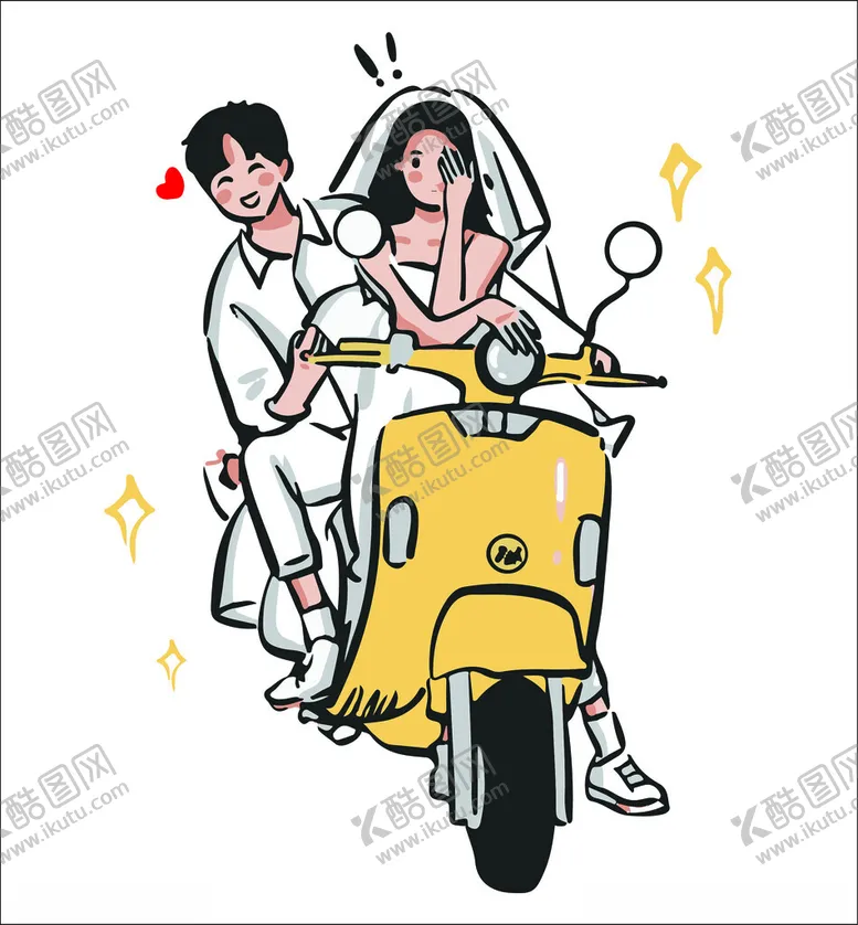 编号：38488602211509154870【酷图网】源文件下载-婚礼卡通人物