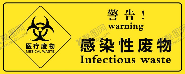 编号：31295306260919188415【酷图网】源文件下载-医疗废物指示牌
