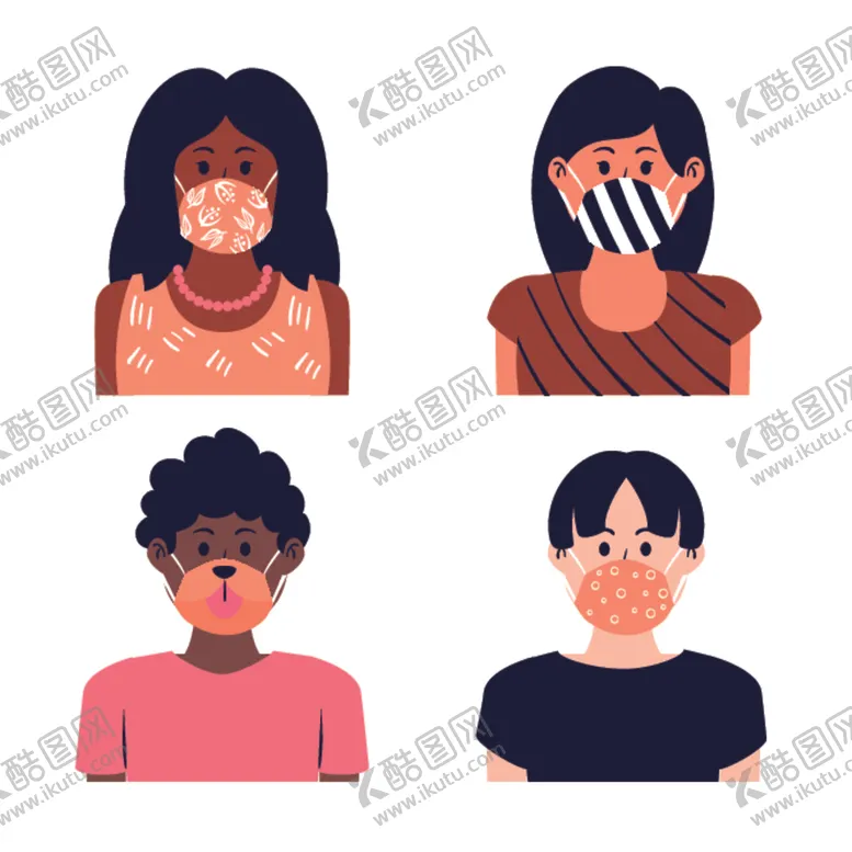 编号：34249005020152306669【酷图网】源文件下载-戴口罩的人物