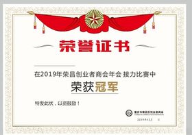 荣誉证书奖状