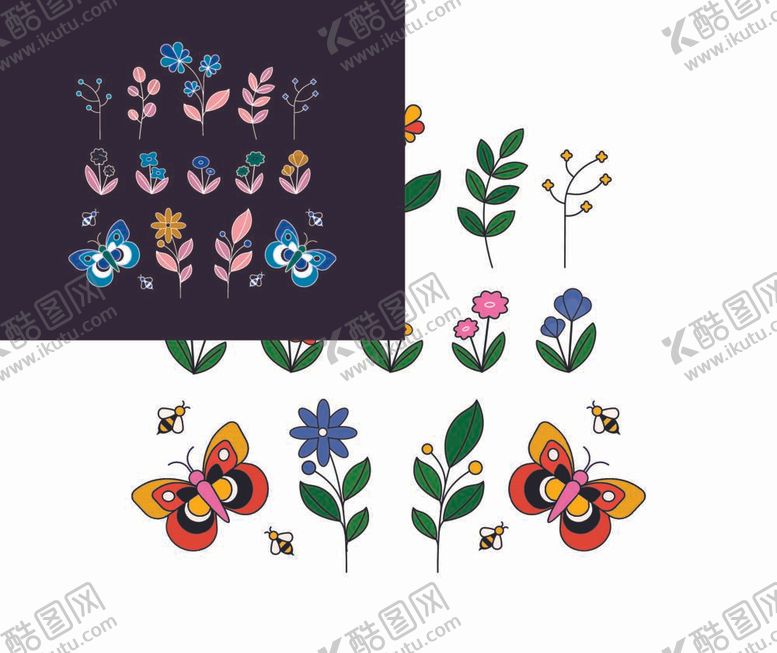 编号：11844612041729508001【酷图网】源文件下载-精美花插图