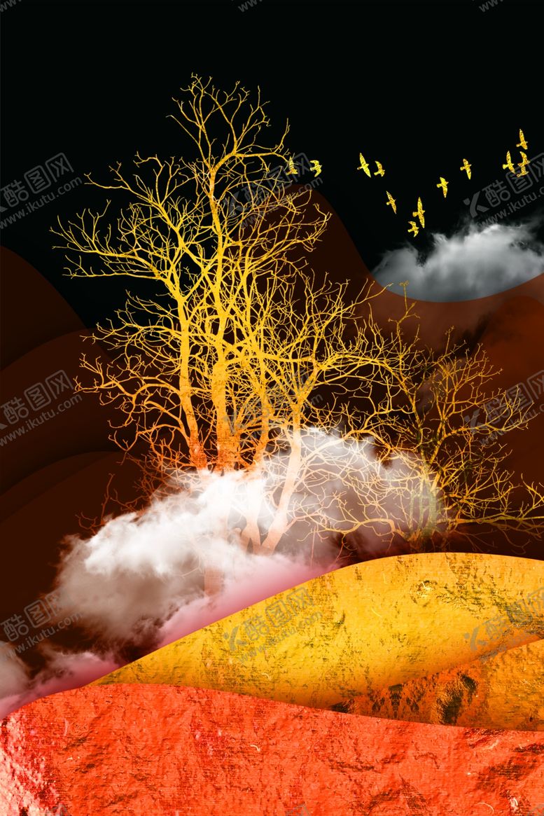 编号：22102909191447042696【酷图网】源文件下载-客厅装饰画