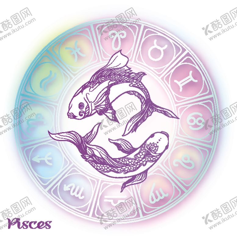 编号：21797803280402023323【酷图网】源文件下载-手绘十二星座