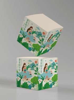 包装盒效果图不包含文件