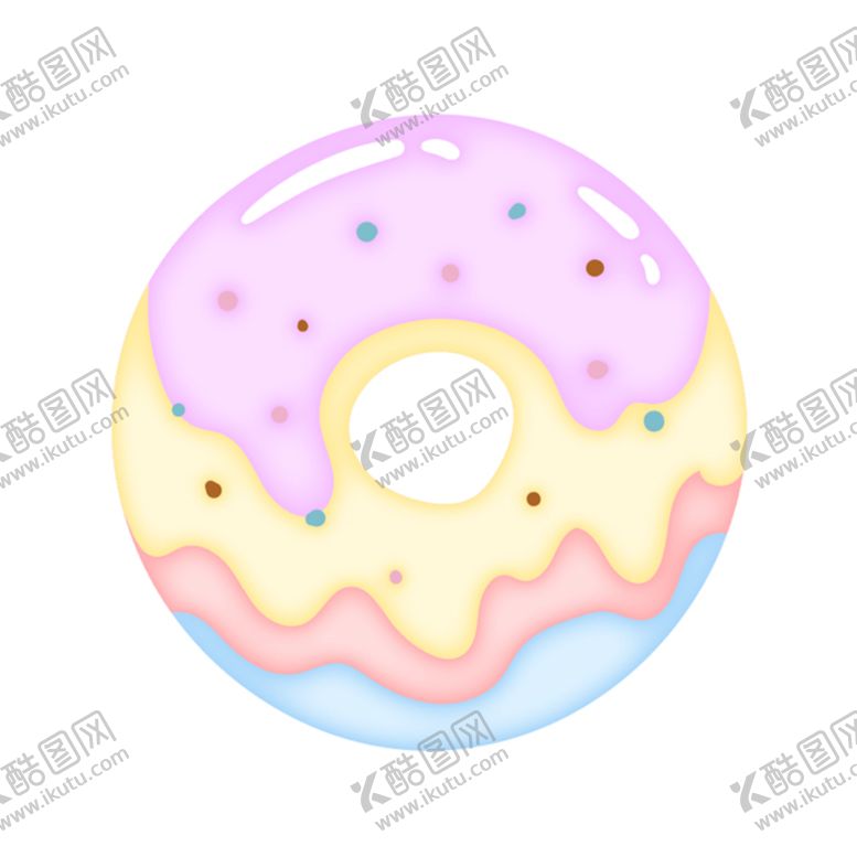 编号：70416509160833067506【酷图网】源文件下载-五彩斑斓马卡龙色甜甜圈