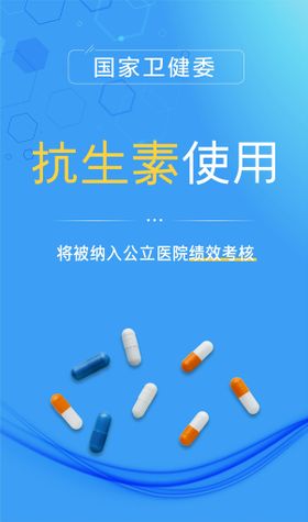 医用抗生素使用宣传海报