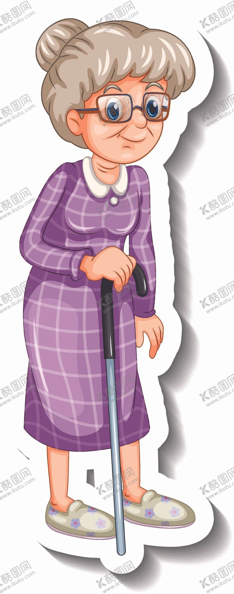 编号：25449710231055432353【酷图网】源文件下载-卡通老人