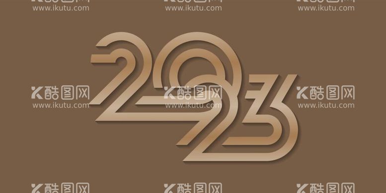 编号：49568612060914051828【酷图网】源文件下载-2023兔年数字字体