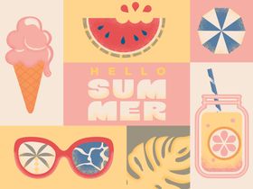 缤纷元素易拉宝