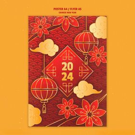 2024春节活动海报新年贺卡