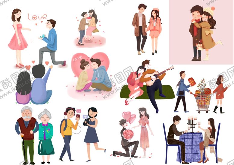 编号：81661509172307048789【酷图网】源文件下载-情侣