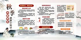 秋季养生知识展板