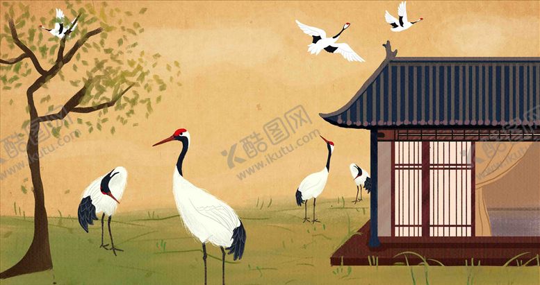 编号：32318905011949492223【酷图网】源文件下载-国潮插画