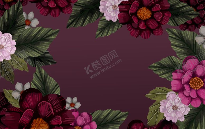 编号：39419207020210429108【酷图网】源文件下载-花圈多彩背景