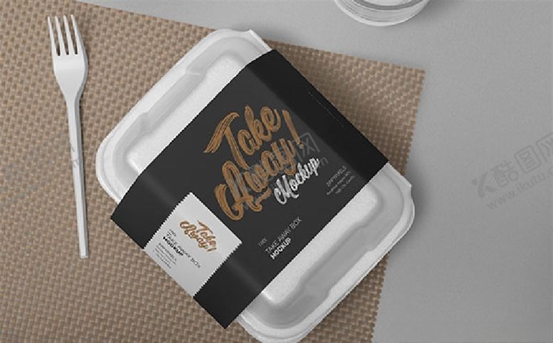 编号：23309909290245456506【酷图网】源文件下载-一次性外卖快餐盒贴图PSD模板