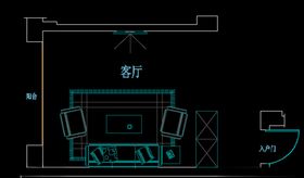家装客厅布置图2带玄关