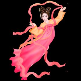 中秋元素兔子节节图