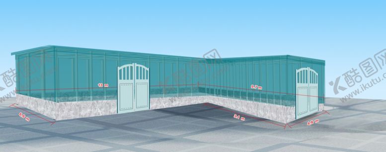 编号：87819009181304258050【酷图网】源文件下载-玻璃钢构房效果图