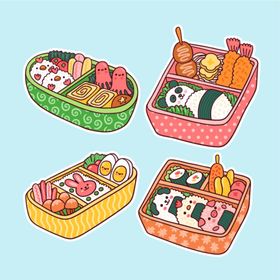 可爱手绘美食
