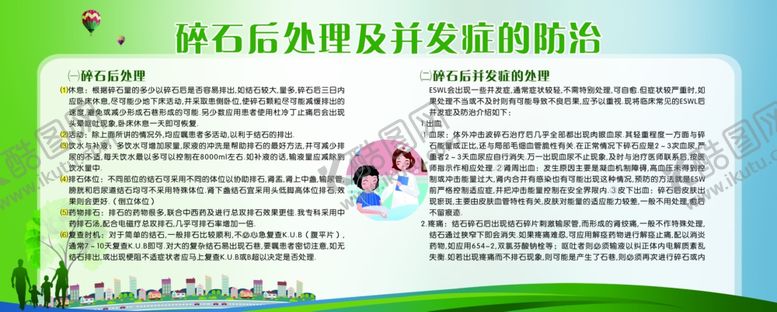 编号：80687809191459487409【酷图网】源文件下载-碎石后处理及并发症的防治