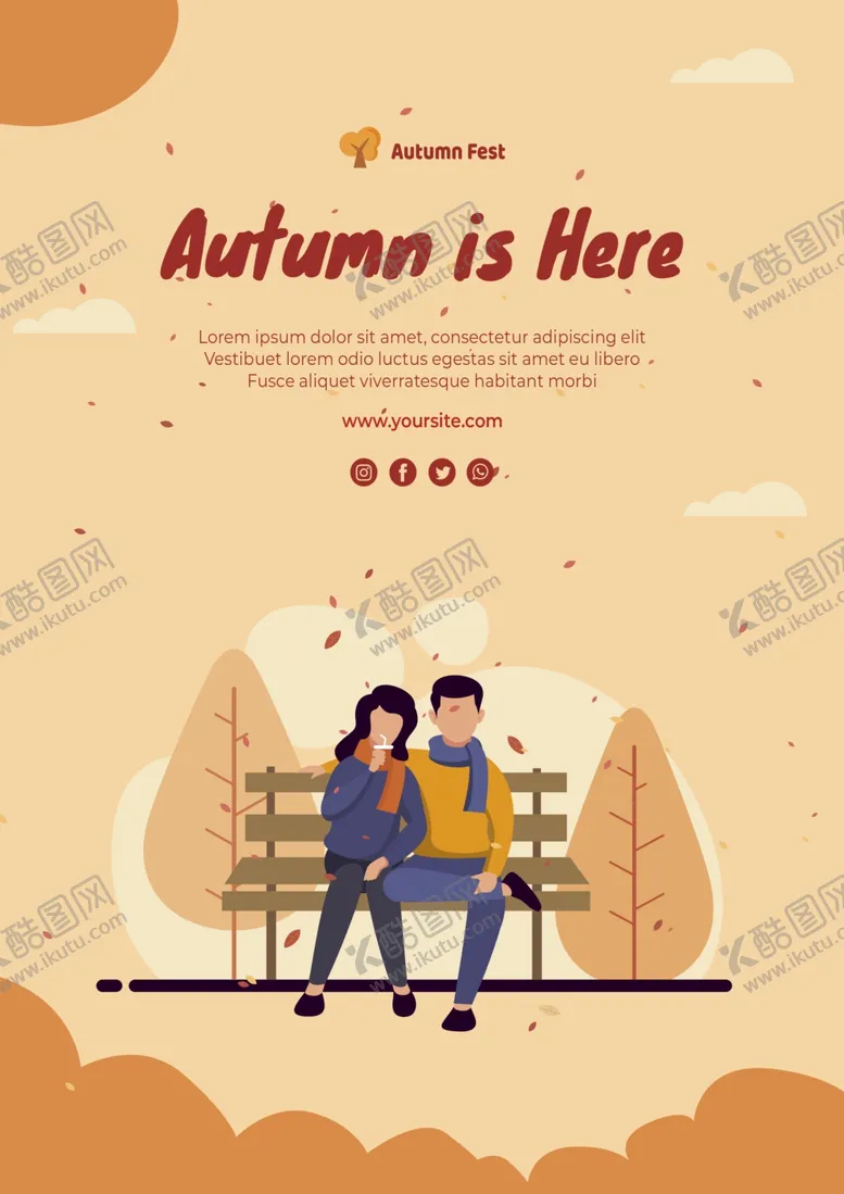 编号：80565806151452356971【酷图网】源文件下载-秋季海报