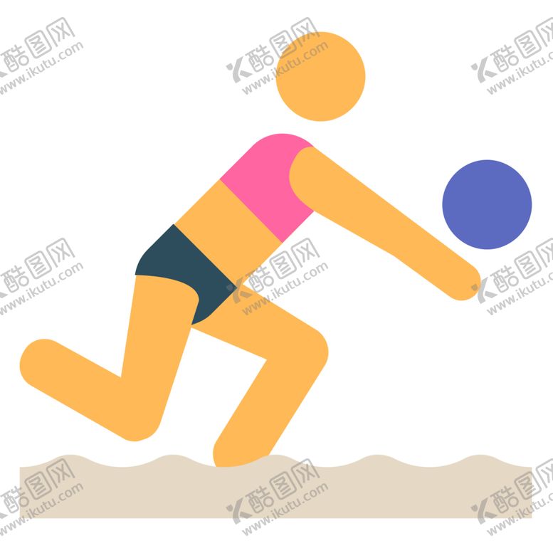 编号：67923807030650498052【酷图网】源文件下载-排球运动标志图形图标装饰素材