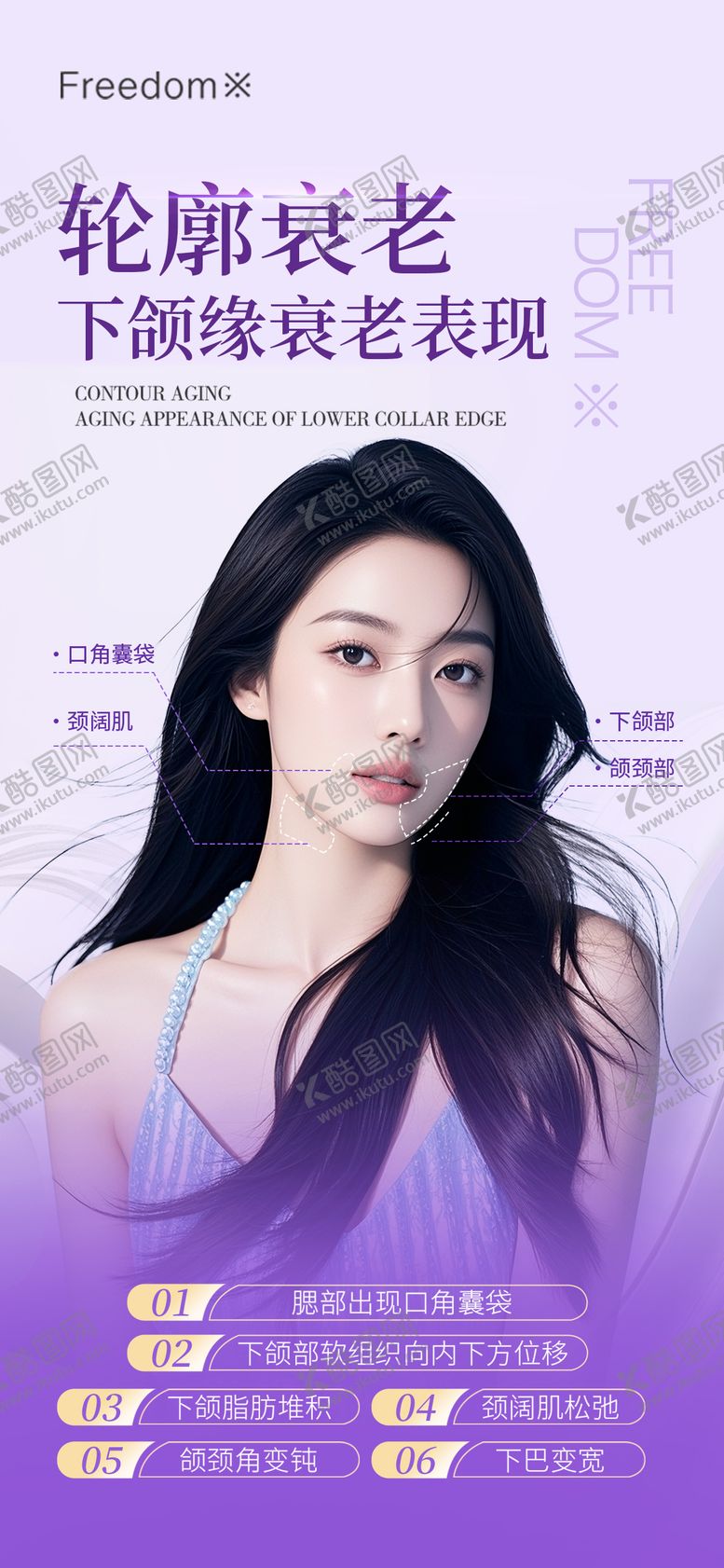 编号：87137111081627175241【酷图网】源文件下载-医美轮廓衰老海报