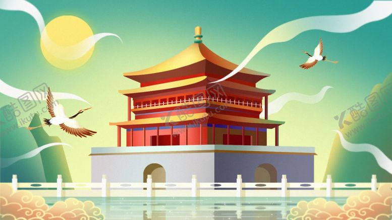 编号：83005104281603069973【酷图网】源文件下载-国潮风景
