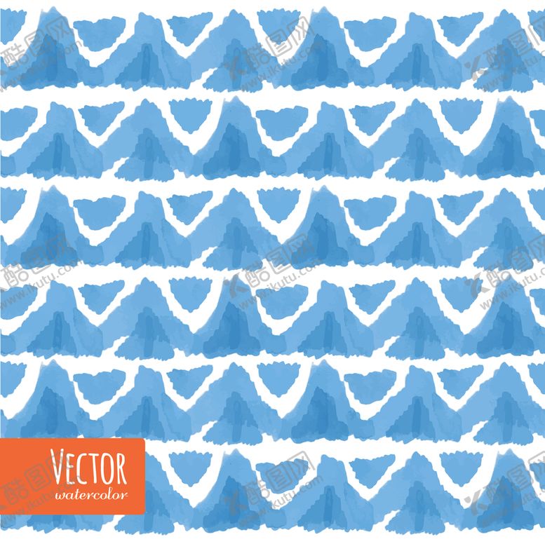 编号：55752909221740207464【酷图网】源文件下载-小清新蓝色水彩图案