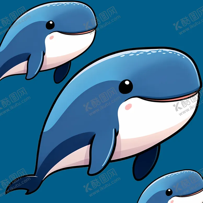 编号：73865002221432166556【酷图网】源文件下载-手绘卡通大头鲸