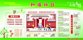 和谐社区社会标语宣传展板