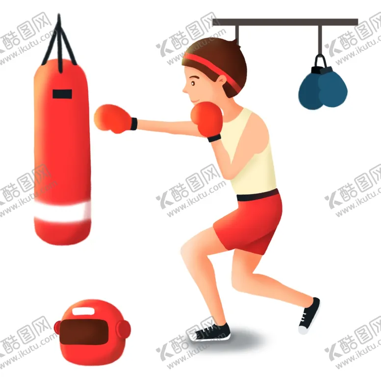 编号：68582412010438404872【酷图网】源文件下载-卡通拳击